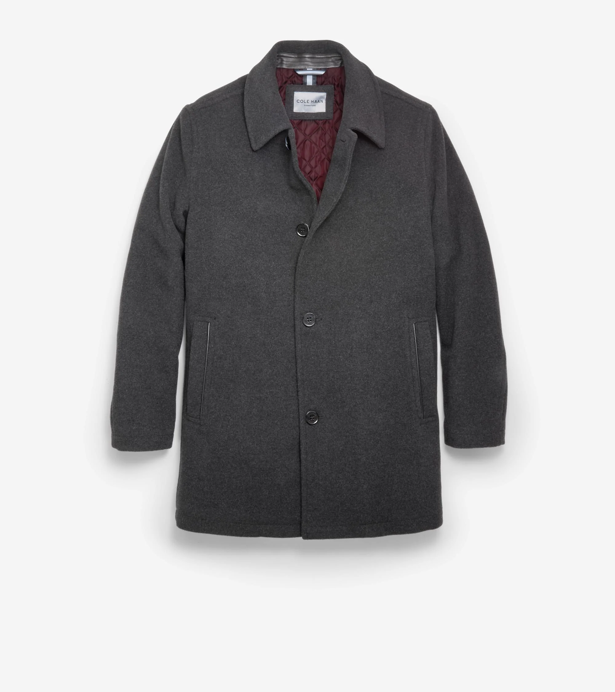 Men's Wool-Blend Car Coat